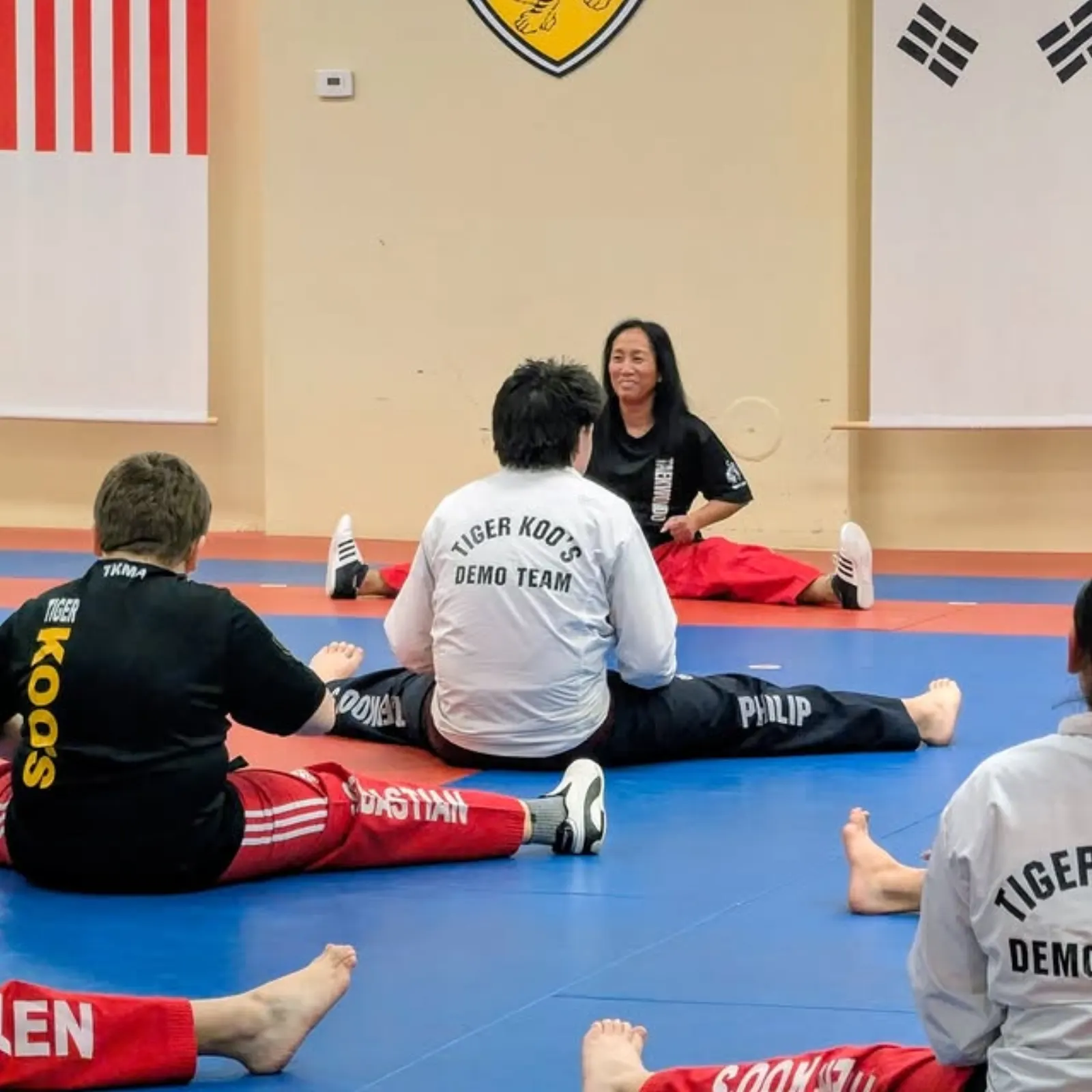 Tiger Koo's demo team training
